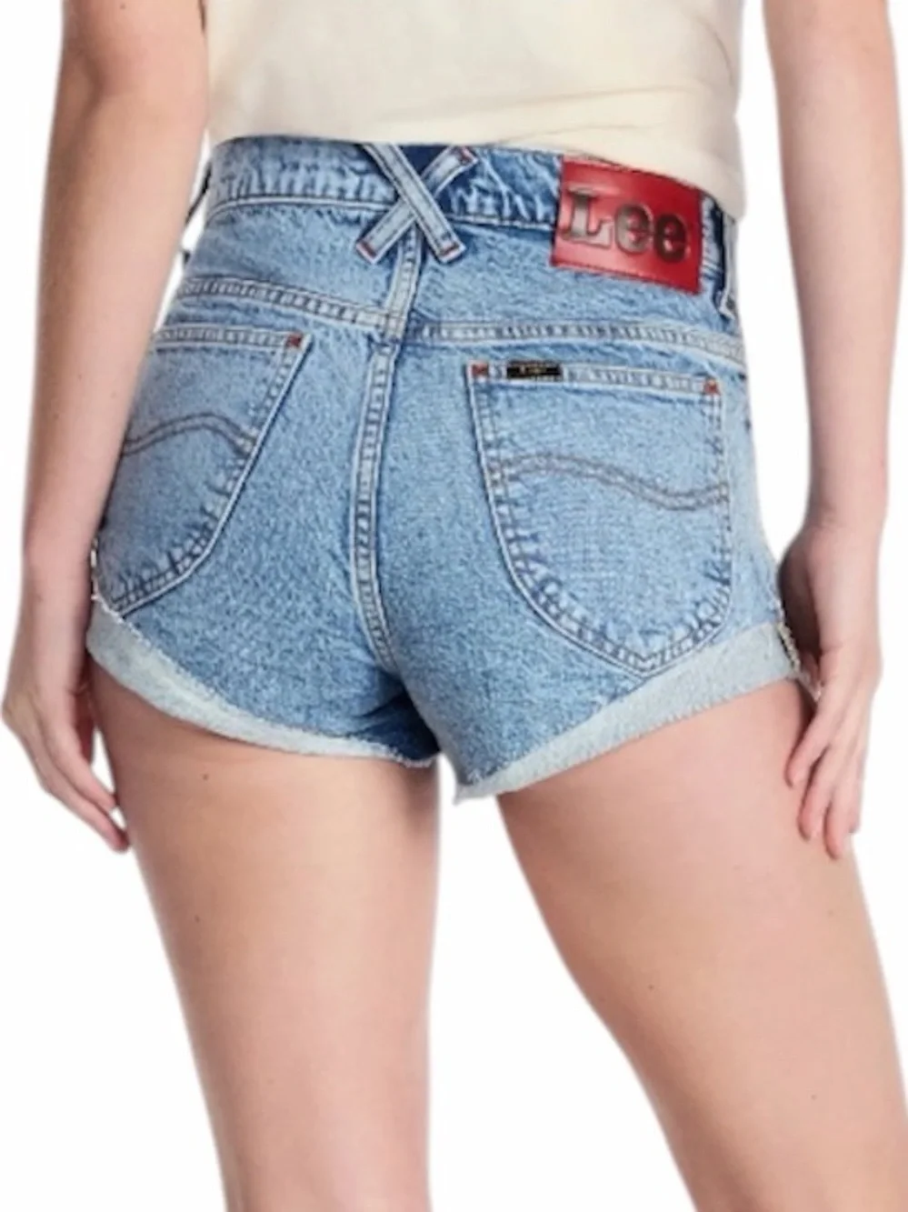 Lee Women's Shorty Shorts Blue Denim Shorts